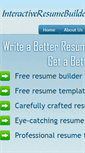 Mobile Screenshot of interactiveresumebuilder.com
